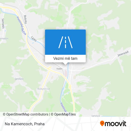 Na Kamencoch mapa