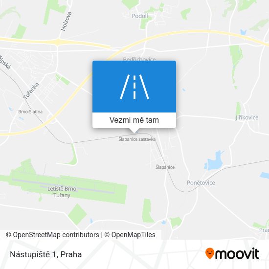 Nástupiště 1 mapa