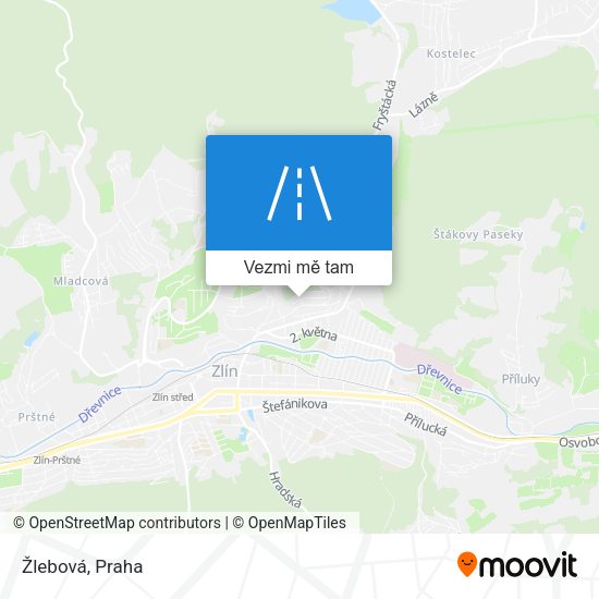 Žlebová mapa