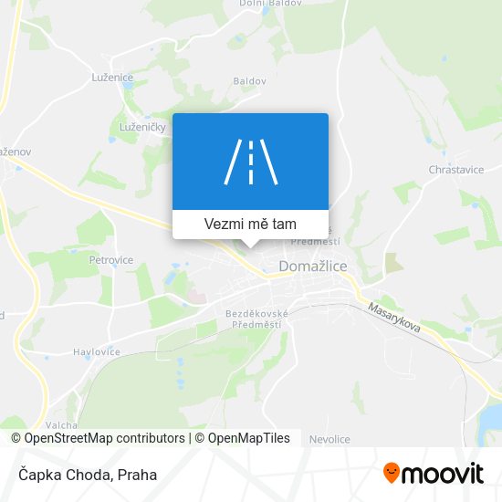 Čapka Choda mapa