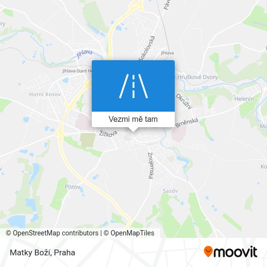 Matky Boží mapa