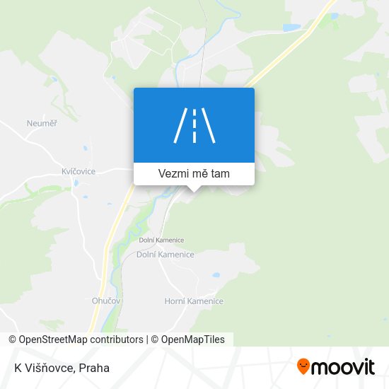 K Višňovce mapa
