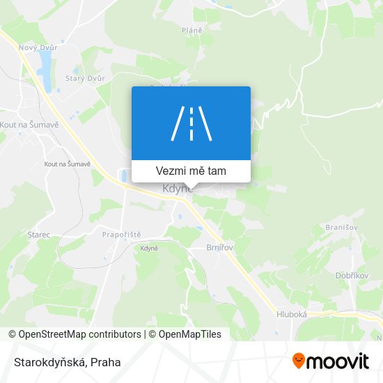 Starokdyňská mapa