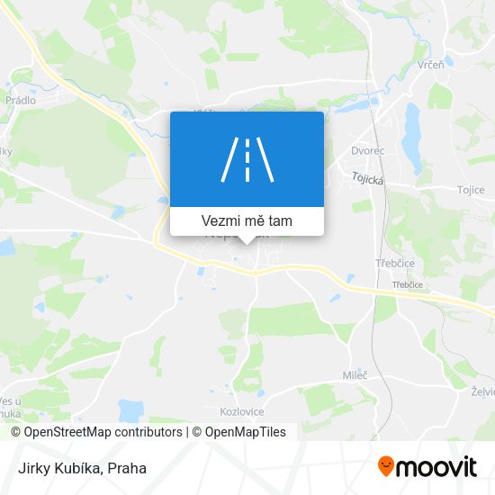 Jirky Kubíka mapa