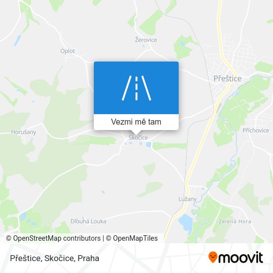 Přeštice, Skočice mapa