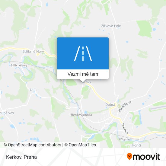 Keřkov mapa