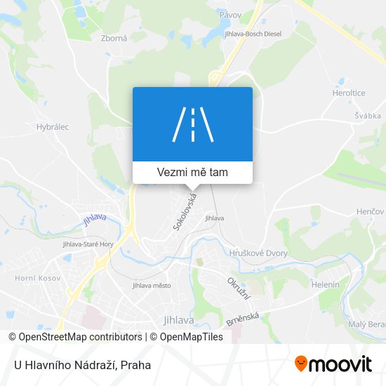 U Hlavního Nádraží mapa