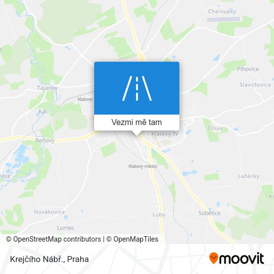 Krejčího Nábř. mapa