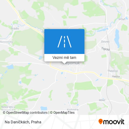 Na Daníčkách mapa