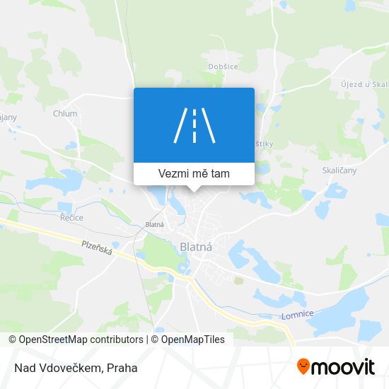 Nad Vdovečkem mapa