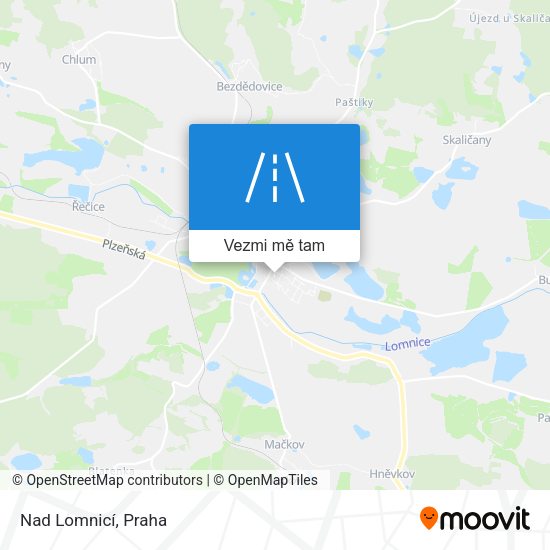 Nad Lomnicí mapa
