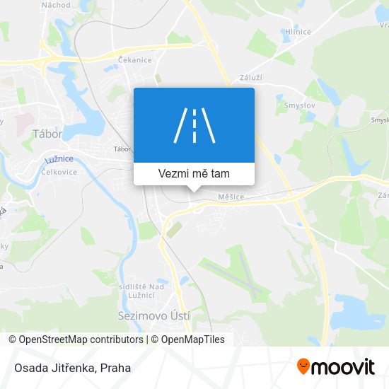 Osada Jitřenka mapa