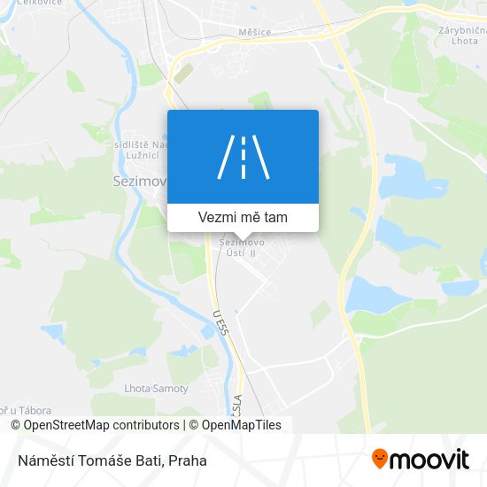 Náměstí Tomáše Bati mapa