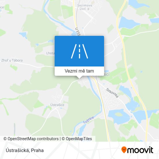 Ústrašická mapa