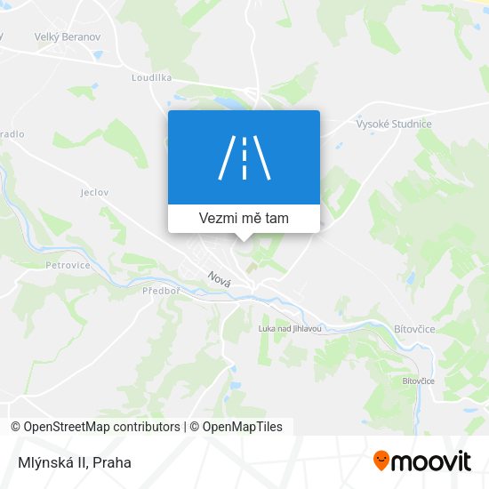 Mlýnská II mapa