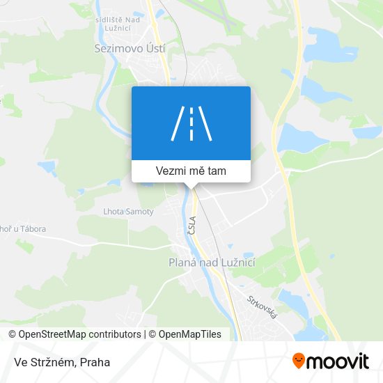 Ve Stržném mapa