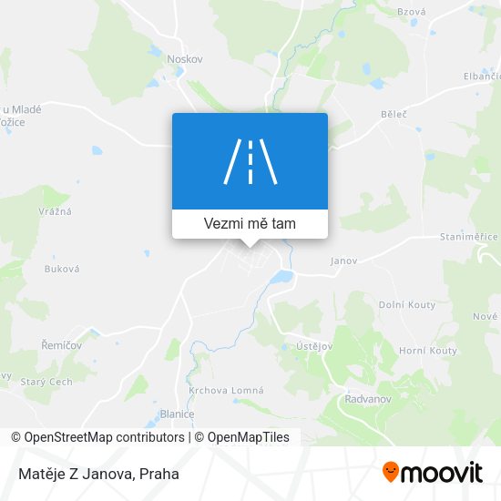 Matěje Z Janova mapa