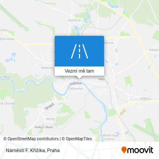 Náměstí F. Křižíka mapa