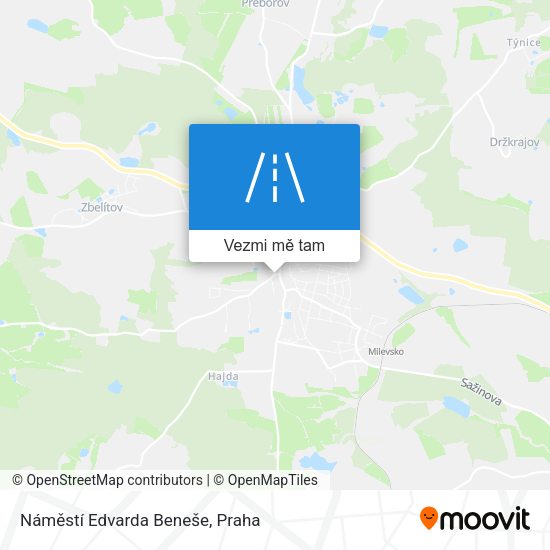 Náměstí Edvarda Beneše mapa
