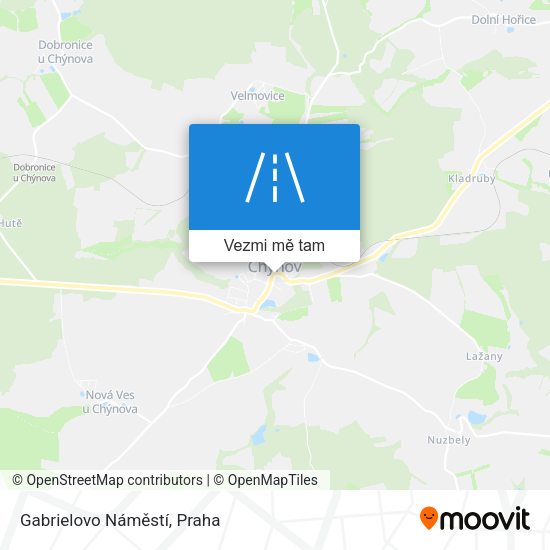 Gabrielovo Náměstí mapa