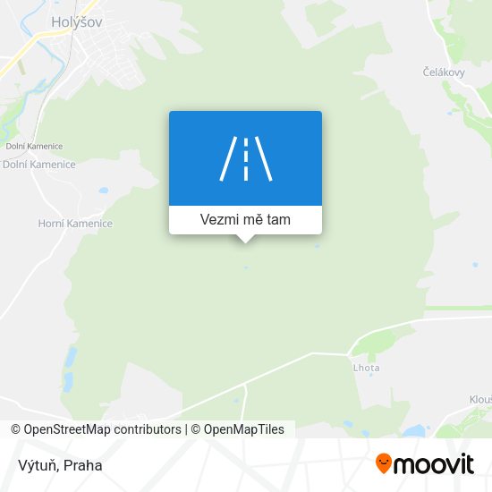 Výtuň mapa