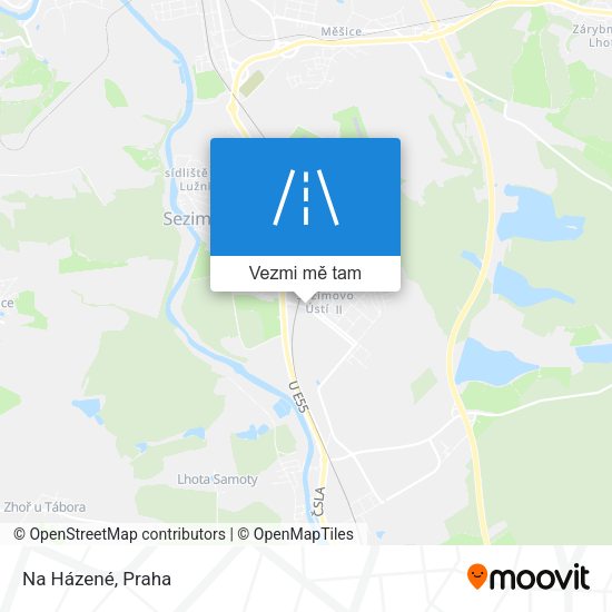 Na Házené mapa
