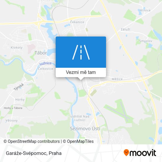 Garáže-Svépomoc mapa