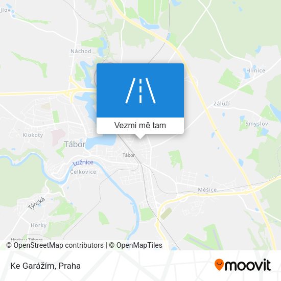 Ke Garážím mapa
