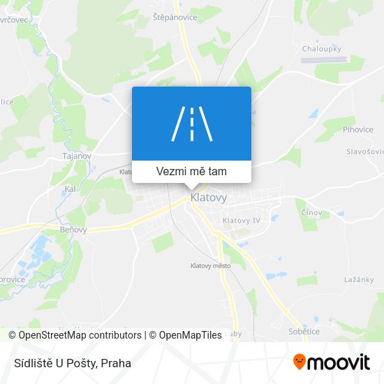 Sídliště U Pošty mapa