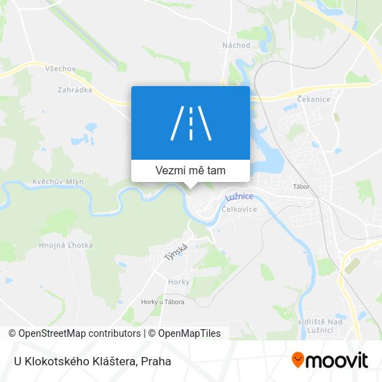 U Klokotského Kláštera mapa