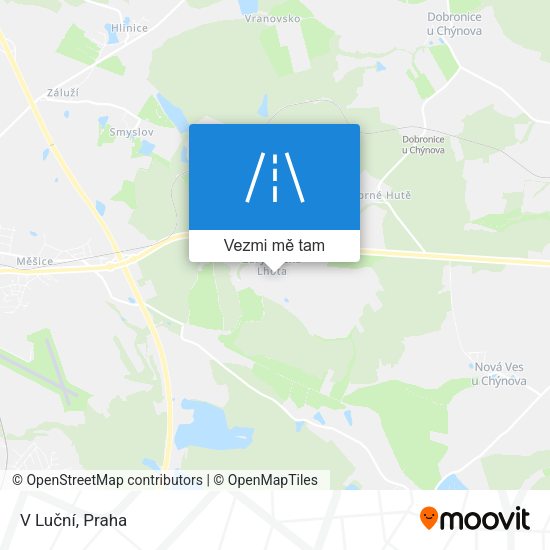 V Luční mapa