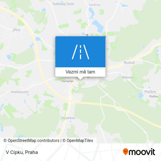 V Cípku mapa