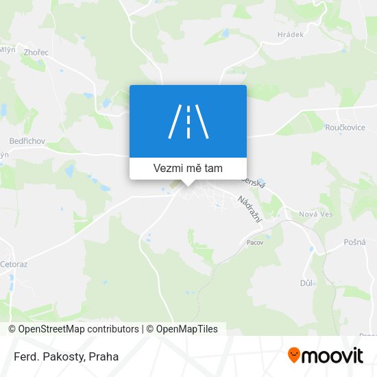 Ferd. Pakosty mapa