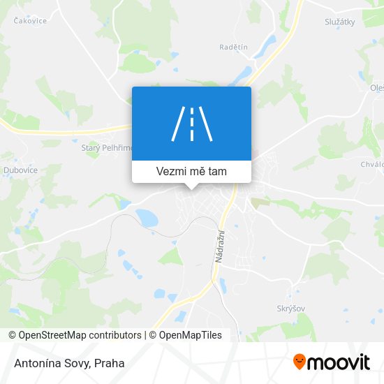 Antonína Sovy mapa