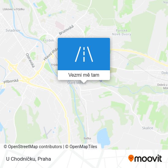 U Chodníčku mapa