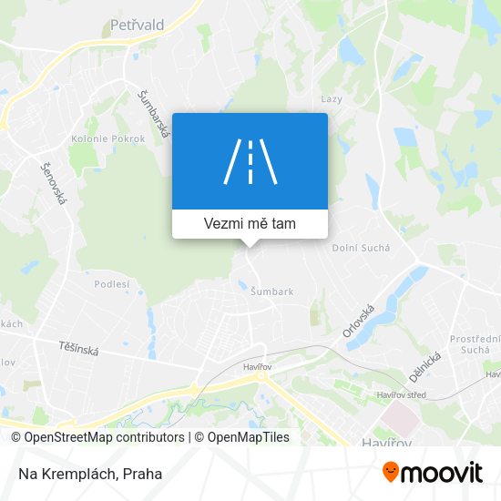 Na Kremplách mapa