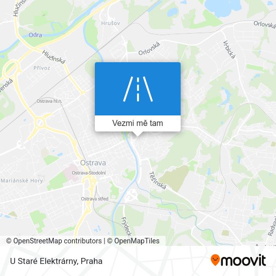 U Staré Elektrárny mapa