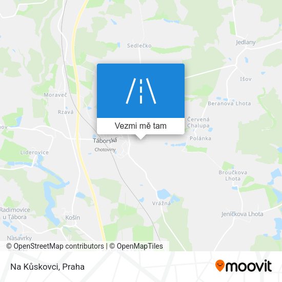 Na Kůskovci mapa