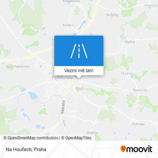 Na Houfech mapa