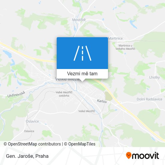Gen. Jaroše mapa