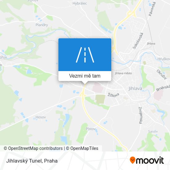 Jihlavský Tunel mapa