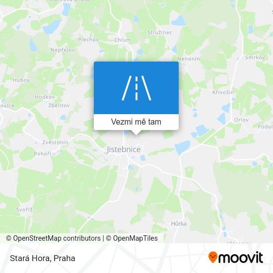 Stará Hora mapa