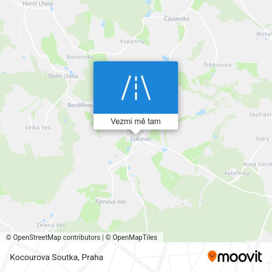 Kocourova Soutka mapa