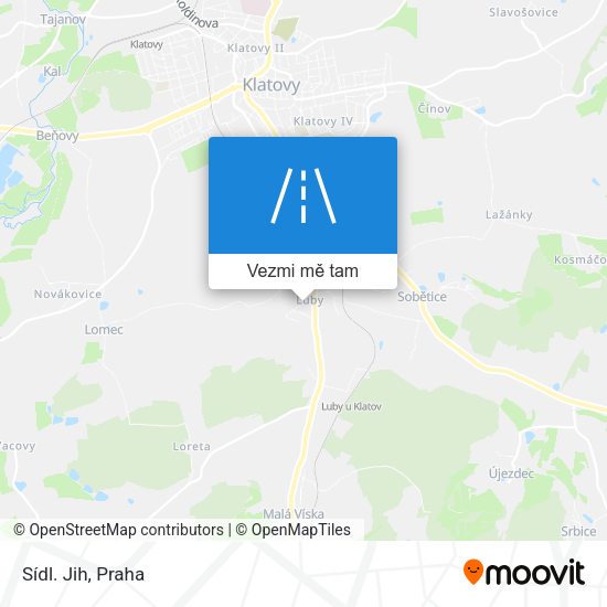 Sídl. Jih mapa