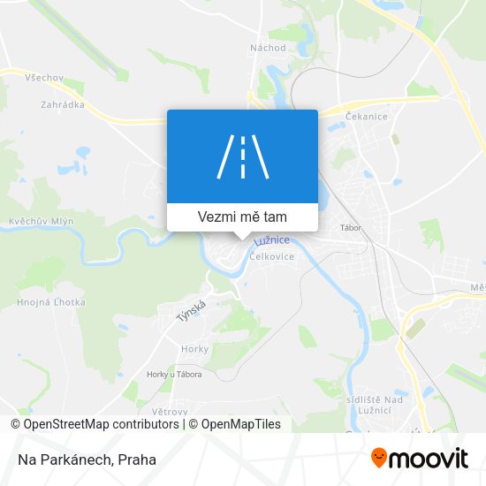 Na Parkánech mapa