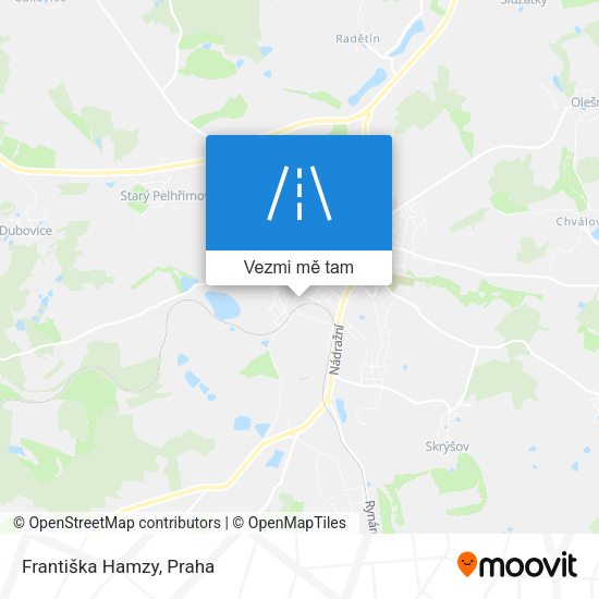 Františka Hamzy mapa