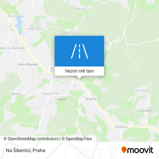 Na Šibenici mapa