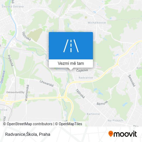 Radvanice,Škola mapa
