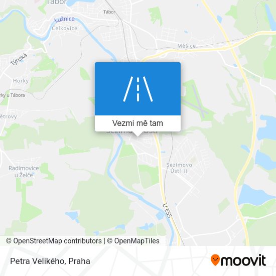 Petra Velikého mapa