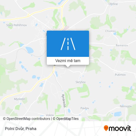 Polní Dvůr mapa